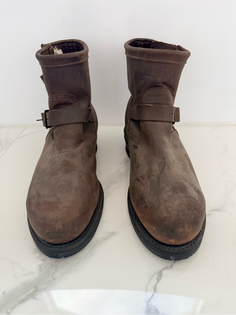 Vintage Chippewa 27873 Leather Engineer Boots Made in USA Mens Size 10.5 D
